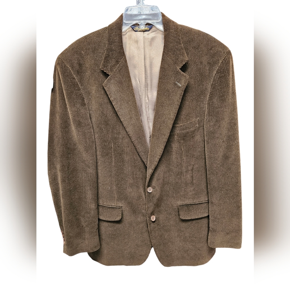 Brooks Brothers 43long rich brown corduroy blazer.